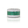 2.62 CT Emerald Square Diamond Eternity Ring