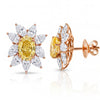 6.31 CT Multi Shape Floral Lab Diamond Earrings