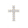 0.81 CT Baguette & Round Cut Diamond Cross Pendant