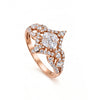 0.99 CT Marquise & Princess & Round Cut Diamond Rings
