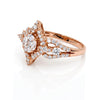 0.99 CT Marquise & Princess & Round Cut Diamond Rings