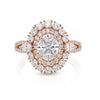 1.47 CT Multi Shape Double Halo Cluster Diamond Ring