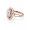 1.47 CT Multi Shape Double Halo Cluster Diamond Ring